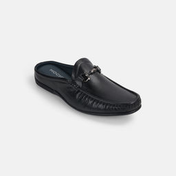 Mochi - Men's Black Slip On Casual Loafers