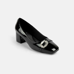 Mochi - Women Black Pump Heels