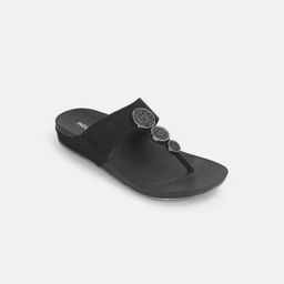 Mochi - Women's Black Open Casual Sandals