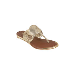 Mochi - Women's Open-Toe Faux Leather Flats