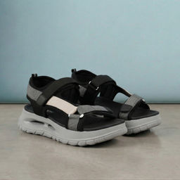 Mochi - Women's Black Casual Sandals