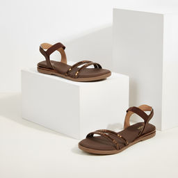 Mochi - Women Brown Casual Sandals