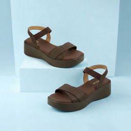 Mochi - Women Brown Wedges