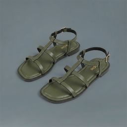 Mochi - Women's Olive Sandal Slingback