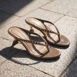 Mochi - Women Beige Kitten Heels
