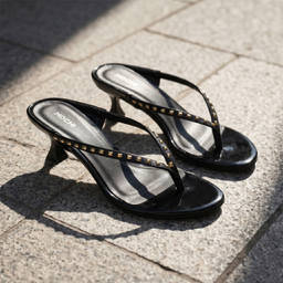 Mochi - Women Black Kitten Heels