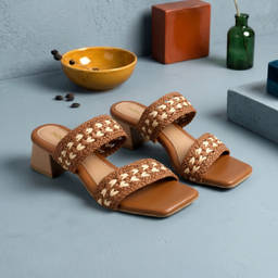 Mochi - Women's Tan Casual Heels
