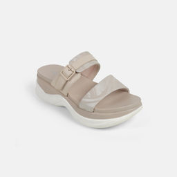 Mochi - Women Beige Casual Sandals