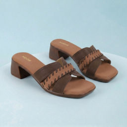 Mochi - Women's Brown Synthetic Casual - Heels