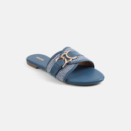 Mochi - Women Blue Casual Flats