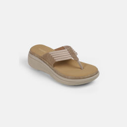 Mochi - Women Beige Synthetic Casual Sandals