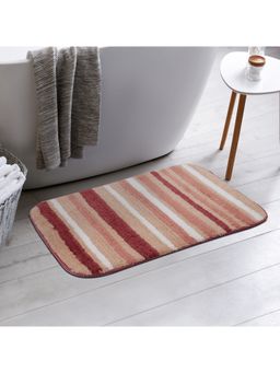 HomeTown - Emilia Micro Set of 2 Anti Skid Bath Mat 40 x 60 cm in Blush Colour