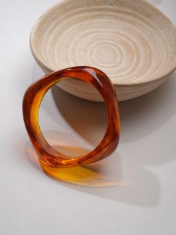 Niska - Warm Ember Resin Bangle