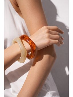 Niska - Multi-Colour Resin Bangle (Pack of 2)