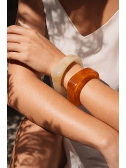 Niska - Multi-Colour Resin Bangle (Pack of 2)