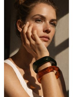 Niska - Multi-Colour Resin Bangle (Pack of 2)