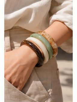 Niska - Solstice Glow Statement Bangle (Pack of 4)