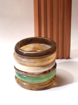 Niska - Solstice Glow Statement Bangle (Pack of 6)