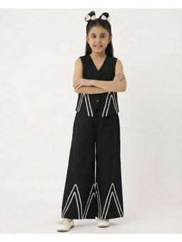 Bugandbees - Black Viscose Lycra Co-Ord Set