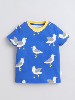 Baby Nation - Boys Stylish Blue Bird Print T-Shirt