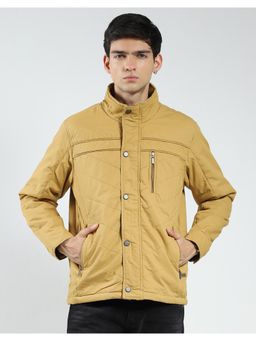 Monte Carlo - Men Yellow Solid High Neck Jacket
