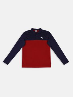 Puma - Colorblock Boys Red T-shirt