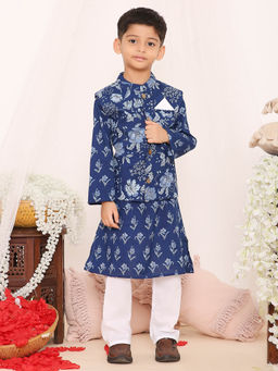 KID1 - Asmi Jacket Kurta and Pyjama (Set of 3)