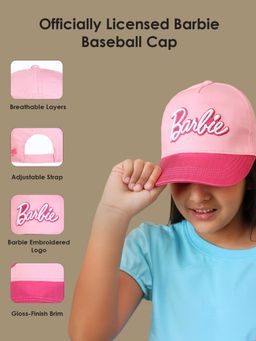 Kidsville - Official Barbie Embroidered Pink Cap