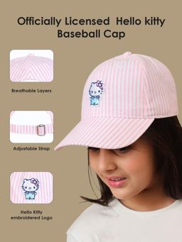 Kidsville - Official Hello Kitty Embroidered Pink Cap