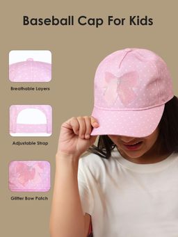 Kidsville - Glitter Bow Patch Pink Cap