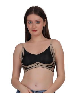 BRACHY - Womens Black Longline High Support Bra