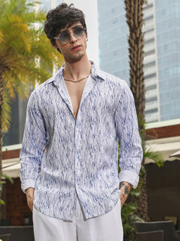 Campus Sutra - Men's Multi-Color Collar Neck Shirt