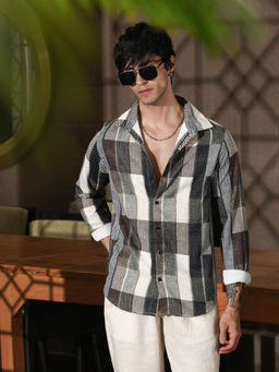 Campus Sutra - Men's Multi-Color Collar Neck Shirt