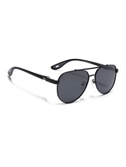 Voyage - Aviator Sunglasses for Men & Women (Black Lens|Black Frame)
