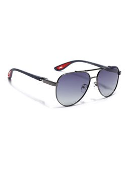 Voyage - Aviator Sunglasses for Men & Women (Grey & Clear Lens|Grey Frame)