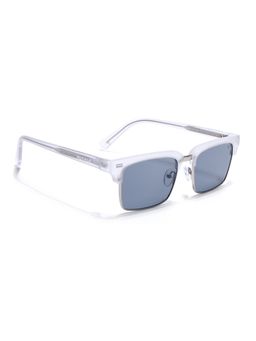 Voyage - Clubmaster Sunglasses for Men & Women (Grey Lens|Silver & Grey Frame)
