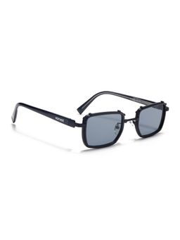 Voyage - Square Sunglasses for Men & Women (Black Lens|Black Frame)