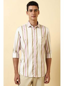 Allen Solly - Men Multicolor Slim Fit Stripe Full Sleeves Casual Shirt