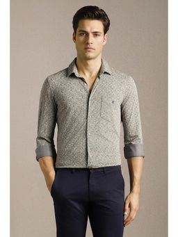 Louis Philippe - Men Grey Full Sleeves Casual Shirt