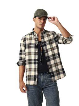The Bear House - Mens Full Sleeve Checkered Cotton Shirt