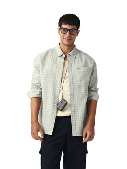 The Bear House - Men Checked Relax Fit Casual Shirt