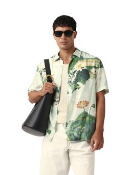 The Bear House - Men Floral Printed Relax Fit Shirt Multi-Color