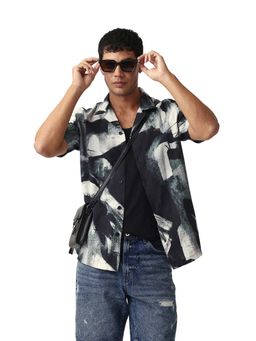 The Bear House - Men Printed Relax Fit Causal Shirt Multi-Color
