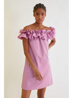 Trendyol - Ruffle Detail Mini Skater Dress (UK 6)