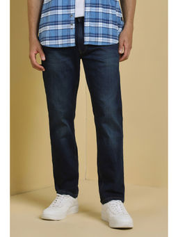 Allen Solly - Men Navy Regular Fit Light Wash Jeans