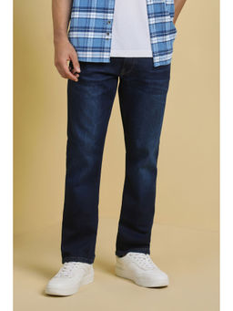 Allen Solly - Men Navy Regular Fit Light Wash Jeans