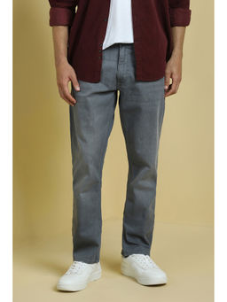 Allen Solly - Men Grey Regular Fit Light Wash Jeans