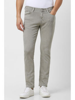 Van Heusen - Men Grey Dark Wash Slim Fit Jeans