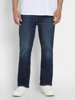 American Eagle - Men Navy Blue Air Flex Slim Bootcut Jeans