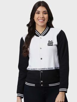 Campus Sutra - White Solid Sweatshirt